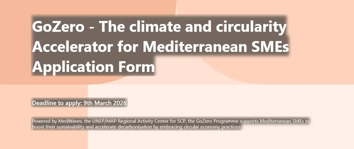 GoZero - Acceleration Program for the Decarbonization and Circularity of Textile Companies in the Mediterranean