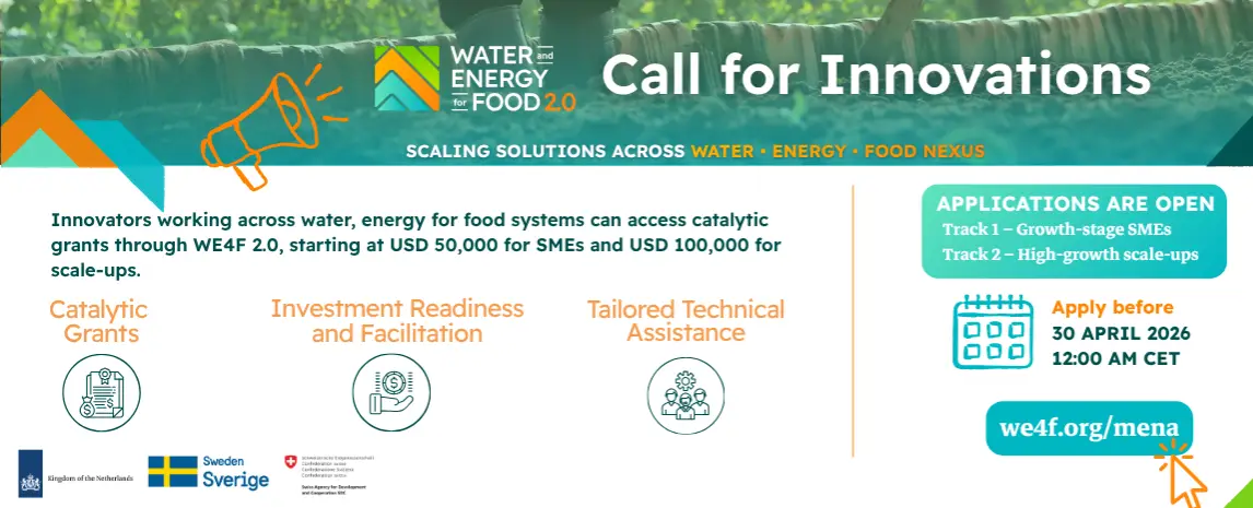 WE4F 2.0 – Regional Call for SMEs (Track 1) – MENA